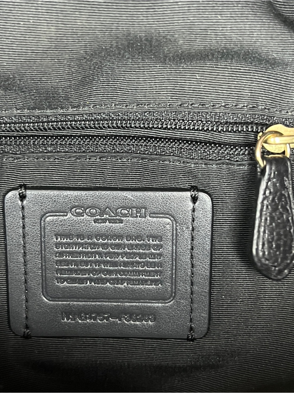 Coach Black Leather Mini Backpack with Gold Hardware - Picture 9 of 14
